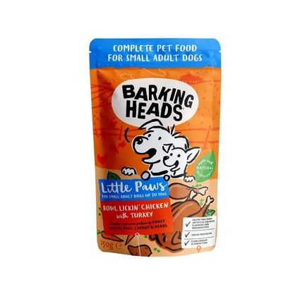 Barking Heads Little Paw Chicken & Turkey 150g