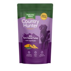Country Hunter 80% Farm Reared Turkey with Superfoods Pouches 150g