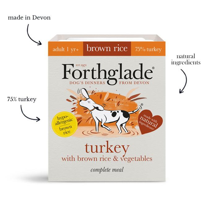 Forthglade Complete Meal Adult Turkey with Brown Rice & Veg 18x395g