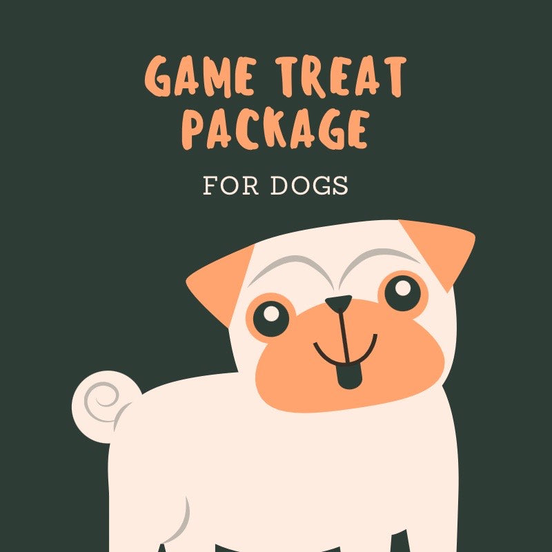 100% Natural Game Treat Package for Dogs