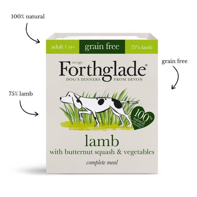 Forthglade Complete Grain Free Adult Lamb w/Butternut Squash & Veg 18x395g