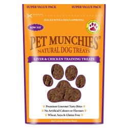 Pet Munchies Natural Liver & Chicken Training Treats Super Value Pack 150g