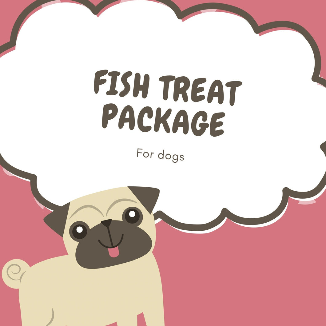100% Natural Fish Treat Package for Dogs