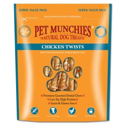 Pet Munchies Chicken Twists Super Value Packs 290g