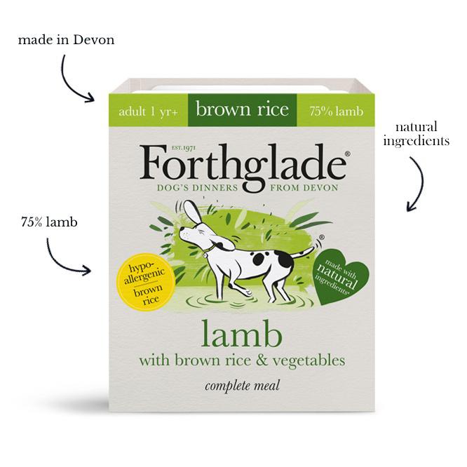 Forthglade Complete Meal Adult Lamb with Brown Rice & Veg 18x395g