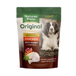 Natures Menu Original Light Chicken with Rabbit & Vegetables Pouches 300g
