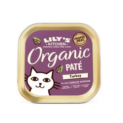 Lily's Kitchen Cat Organic Turkey Pate 19x85g Trays