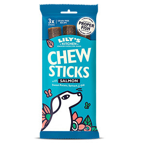 Lily's Kitchen Adult Dog Chew Sticks Salmon 120g