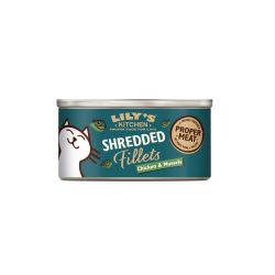 Lily's Kitchen Cat Shredded Fillets Chicken & Mussel 24x70g