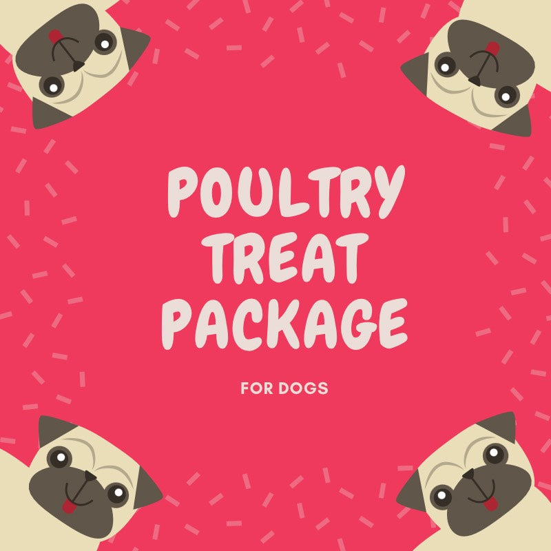 100% Natural Poultry Treat Package for Dogs
