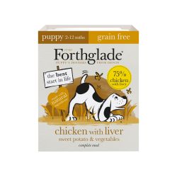 Forthglade Complete Puppy Chicken with Liver Grain Free 18x395g