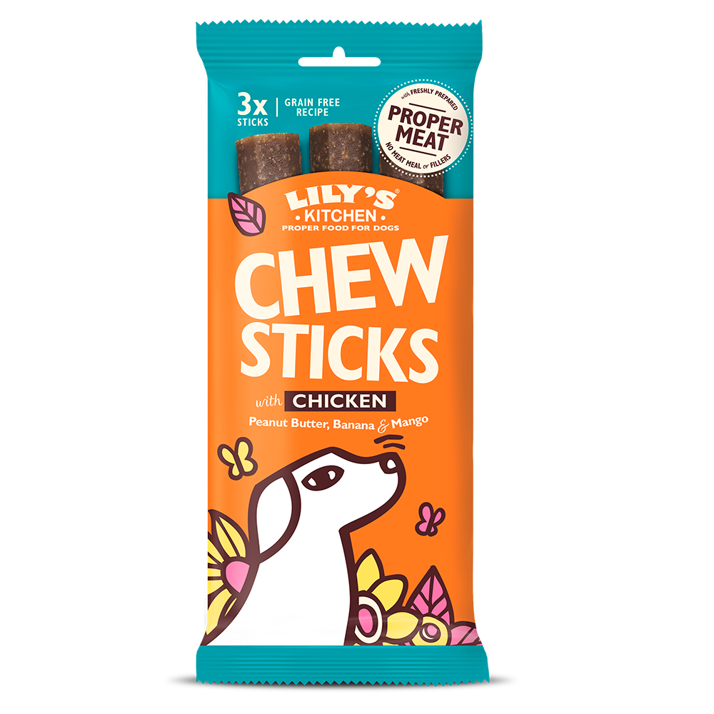 Lily's Kitchen Adult Dog Chew Sticks Chicken 120g