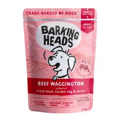 Barking Heads Beef Waggington Pouches 300g