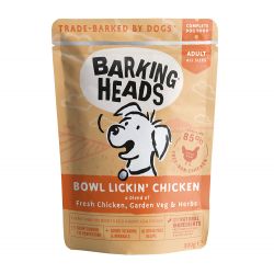 Barking Heads Bowl Lickin' Chicken Pouches 300g