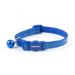 Ancol Safety Buckle Cat Collar Gloss Reflective Blue