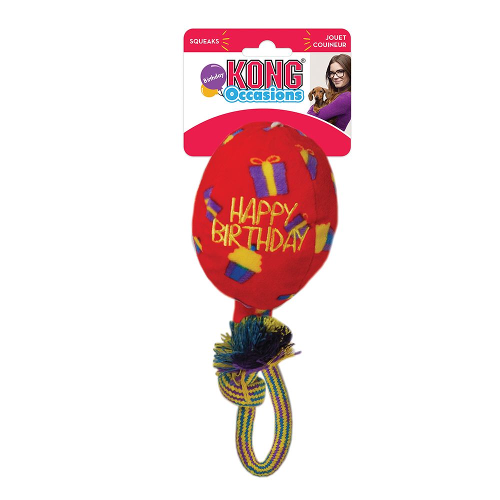 KONG Occasions Birthday Balloon Assorted