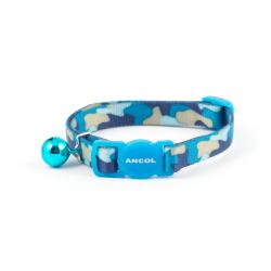 Ancol Safety Buckle Cat Collar Camoflage Blue